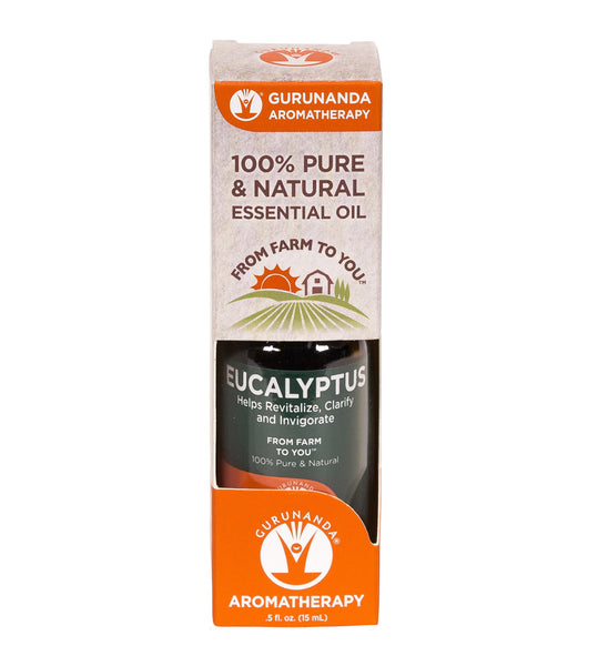 Gurunanda's Eucalyptus Essential Oil, 100% Pure, 30 ML, 3 Pk