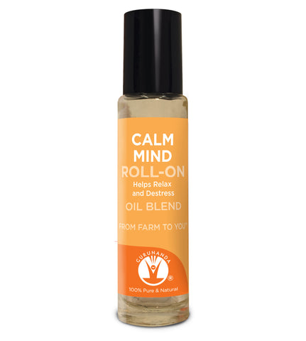 GURUNANDA® Calm Mind Roll-On - 100% Pure Essential Oil Blend
